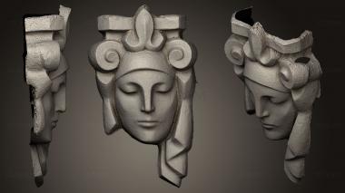 3D model girl mask (STL)